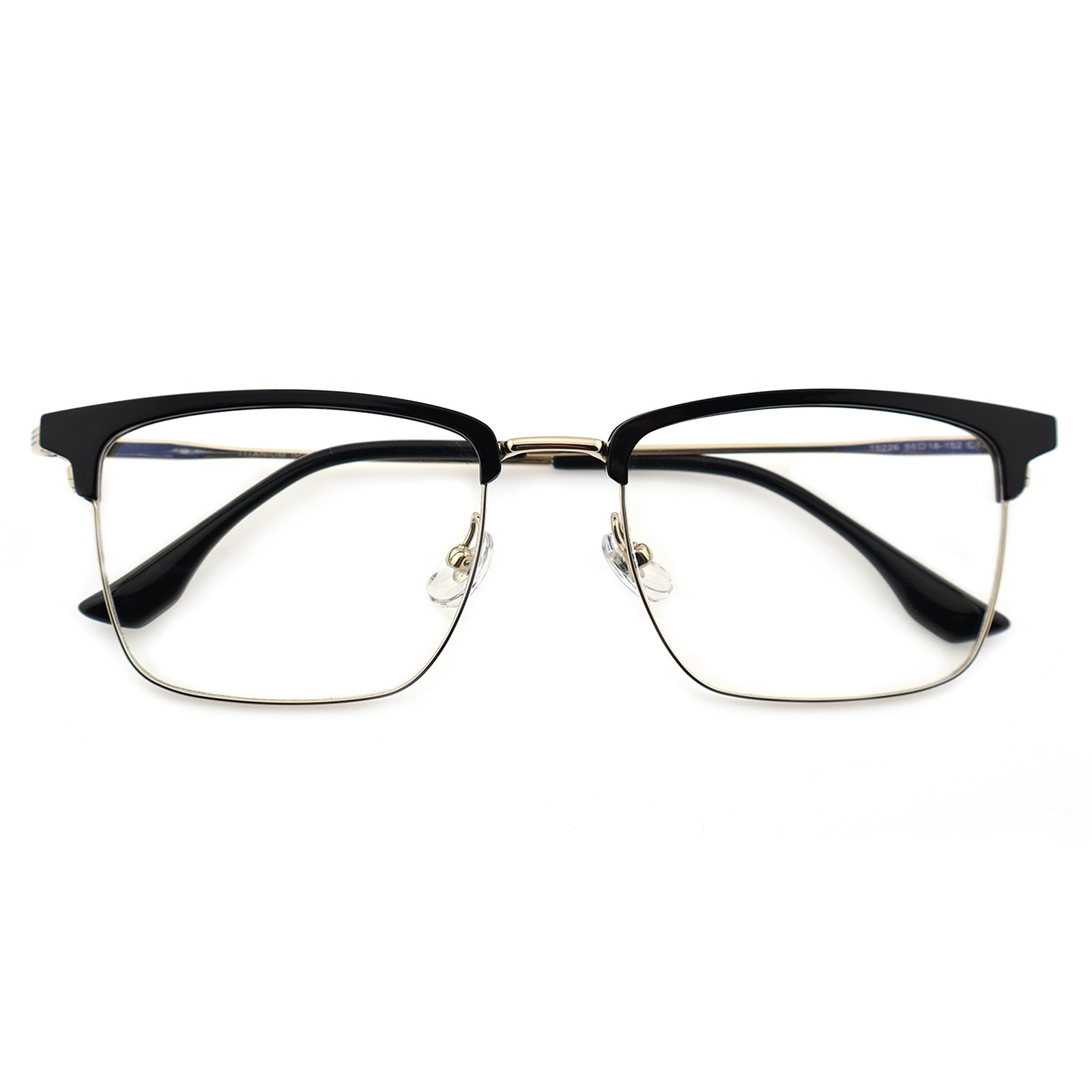 Lightweight Half Rim Clubmaster Prescription Glasses for Men
