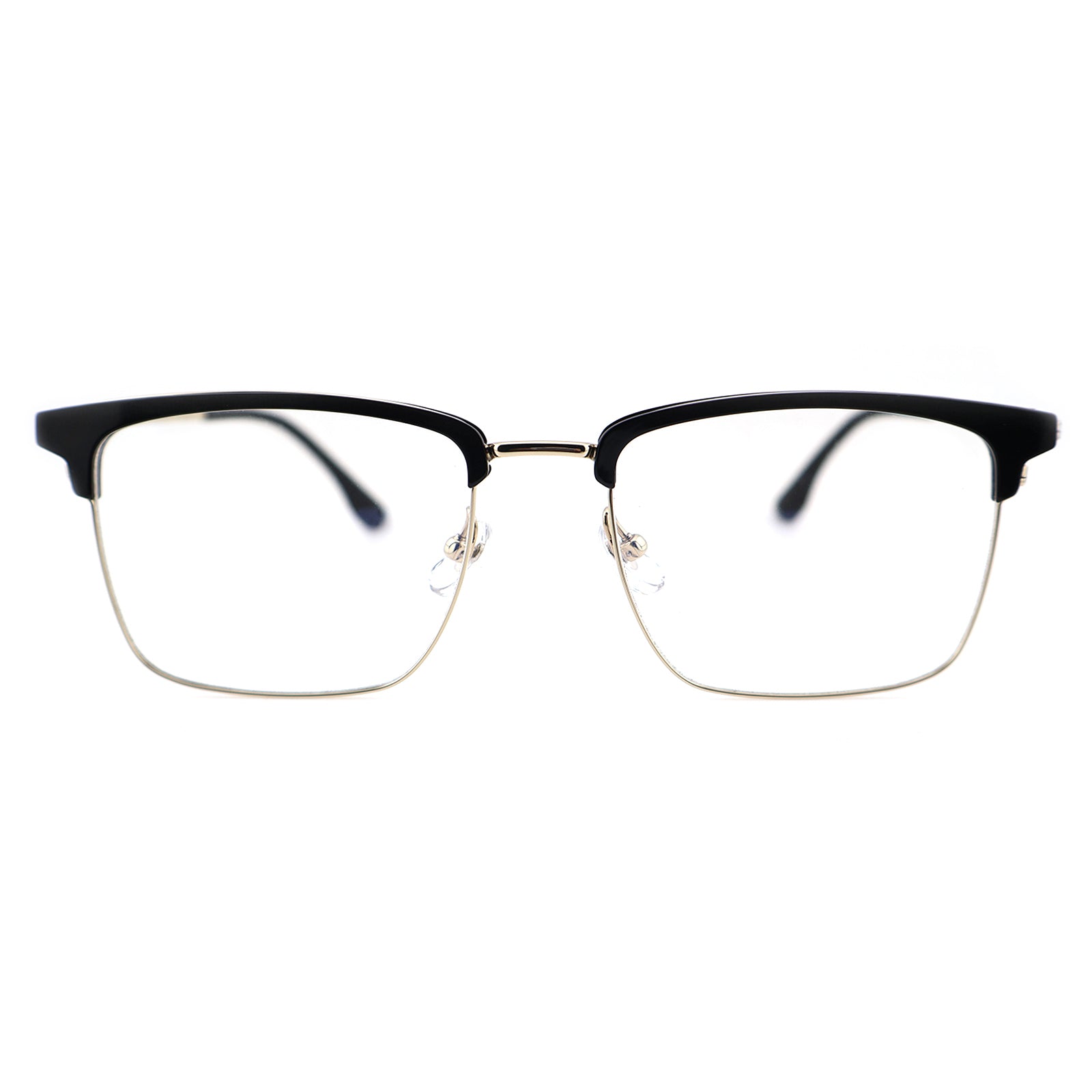 Lightweight Half Rim Clubmaster Prescription Glasses for Men