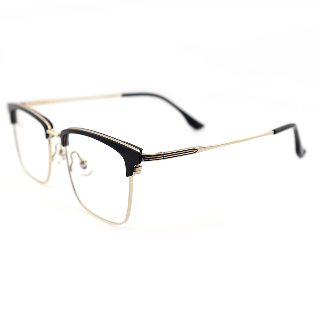 Lightweight Half Rim Clubmaster Prescription Glasses for Men