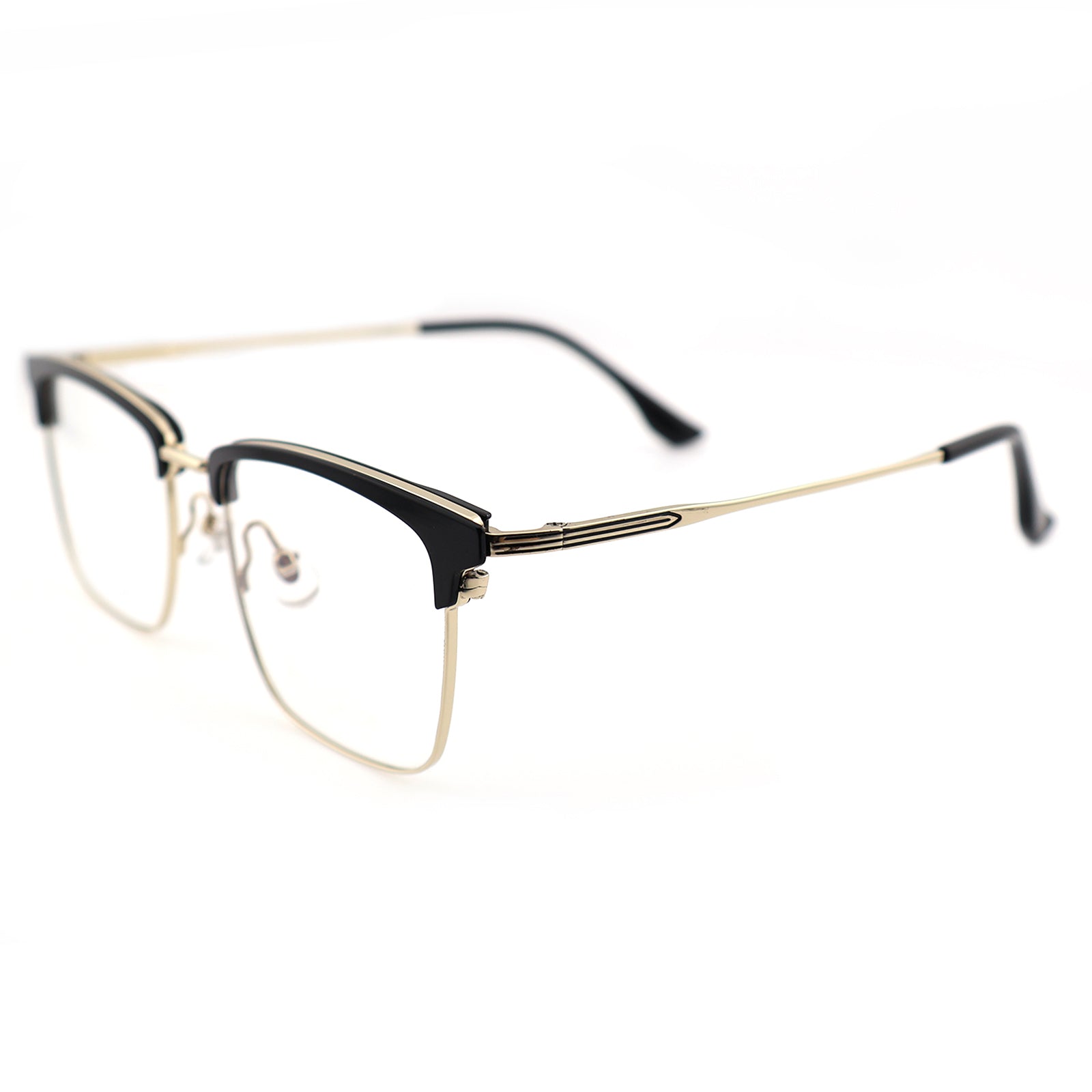 Lightweight Half Rim Clubmaster Prescription Glasses for Men