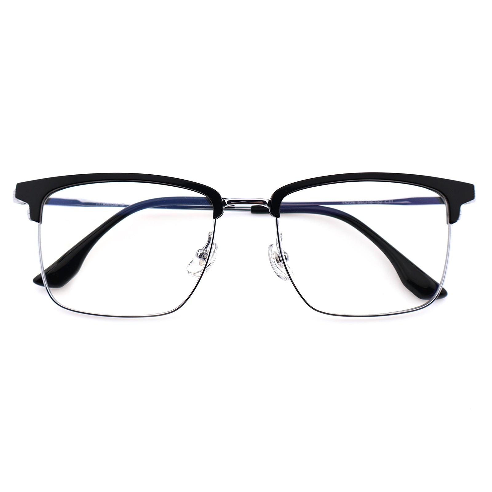 Lightweight Half Rim Clubmaster Prescription Glasses for Men