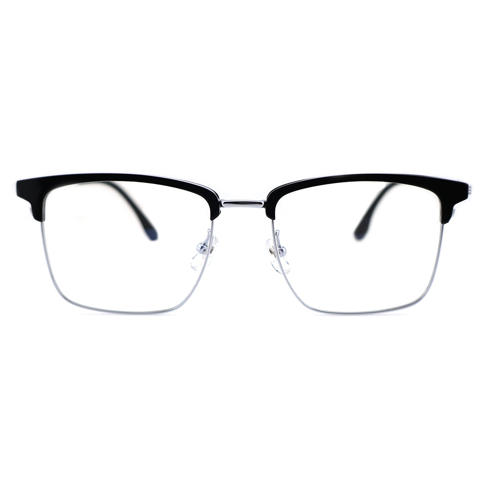 Lightweight Half Rim Clubmaster Prescription Glasses for Men