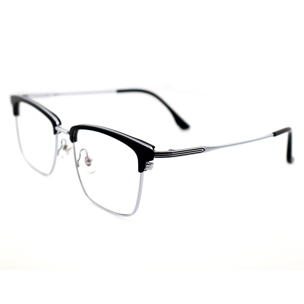 Lightweight Half Rim Clubmaster Prescription Glasses for Men