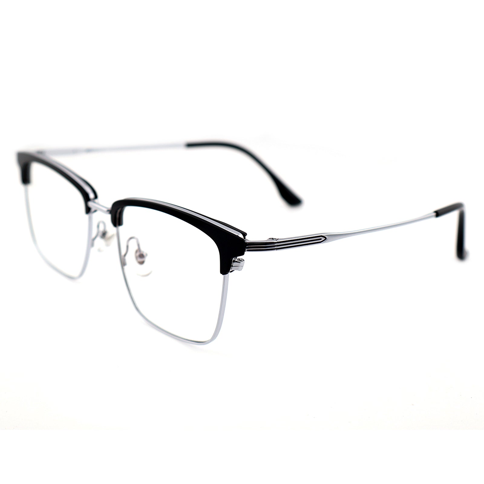 Lightweight Half Rim Clubmaster Prescription Glasses for Men