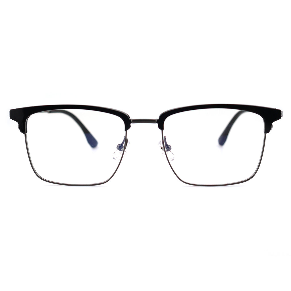 Lightweight Half Rim Clubmaster Prescription Glasses for Men