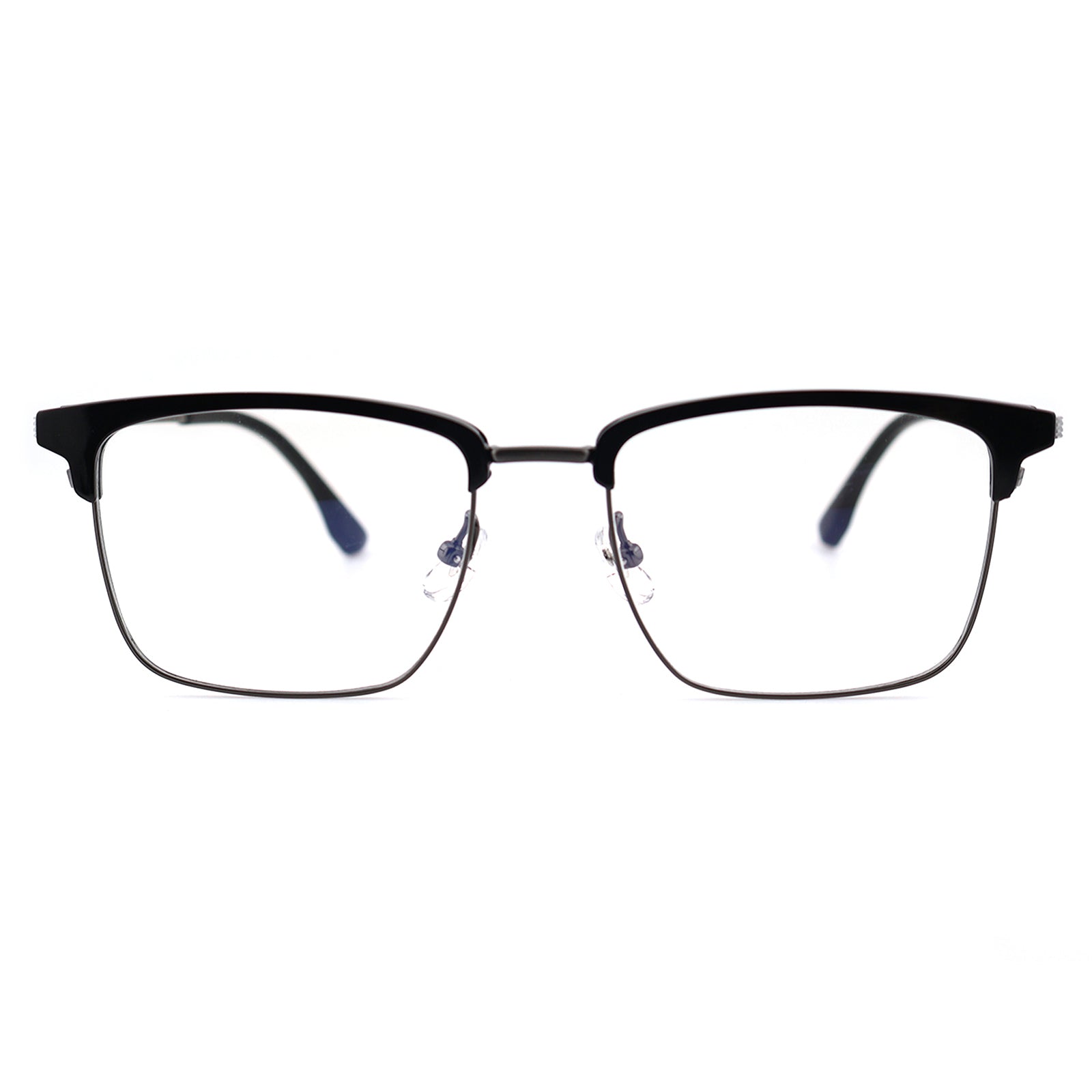 Lightweight Half Rim Clubmaster Prescription Glasses for Men