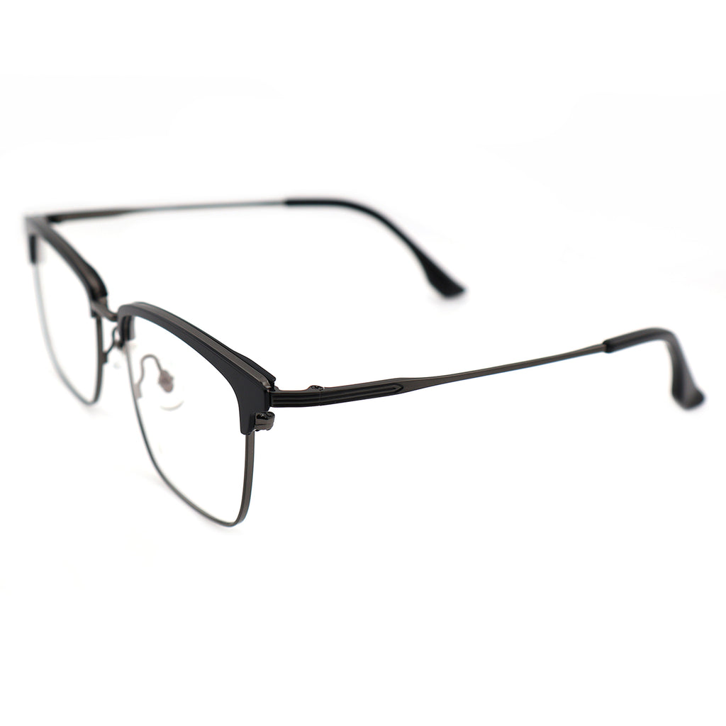 Lightweight Half Rim Clubmaster Prescription Glasses for Men