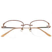Women’s Glitter Browline Eyewear with Marble Temples