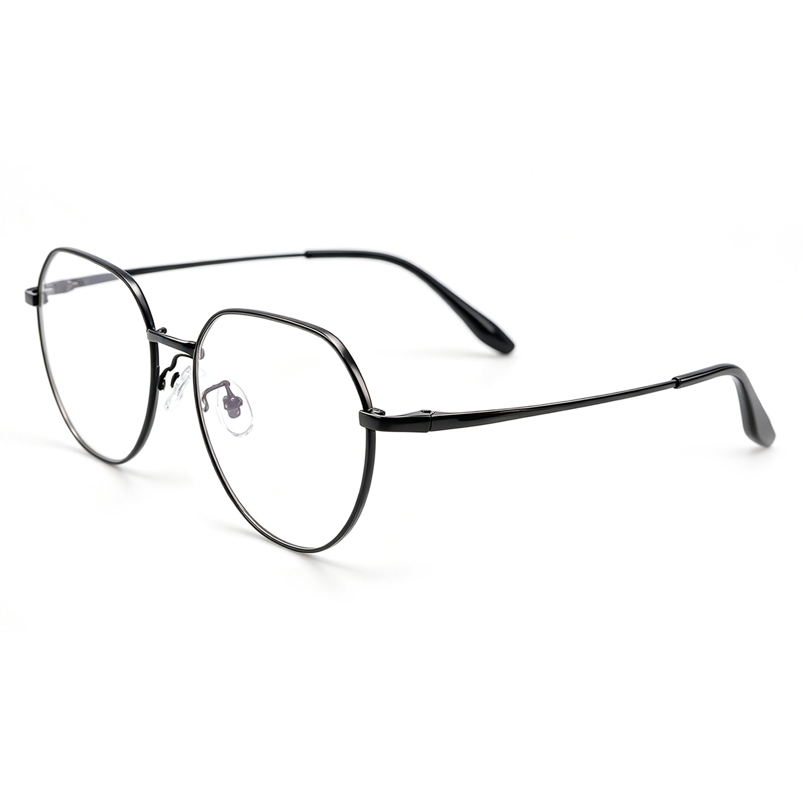 Men Women Full Rim Round Metal Eyeglasses, Free Shipping on Orders Over $69