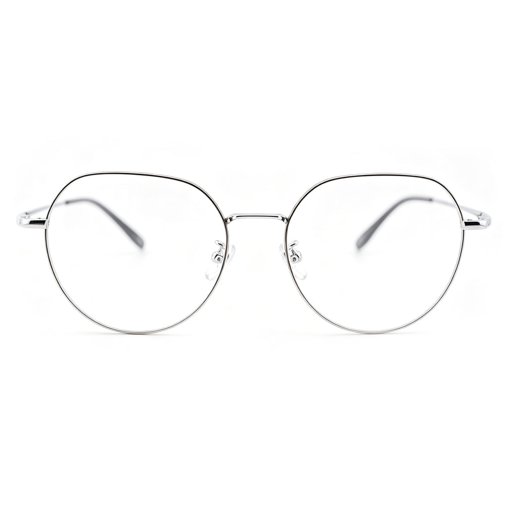 Men Women Full Rim Round Metal Eyeglasses, Free Shipping on Orders Over $69