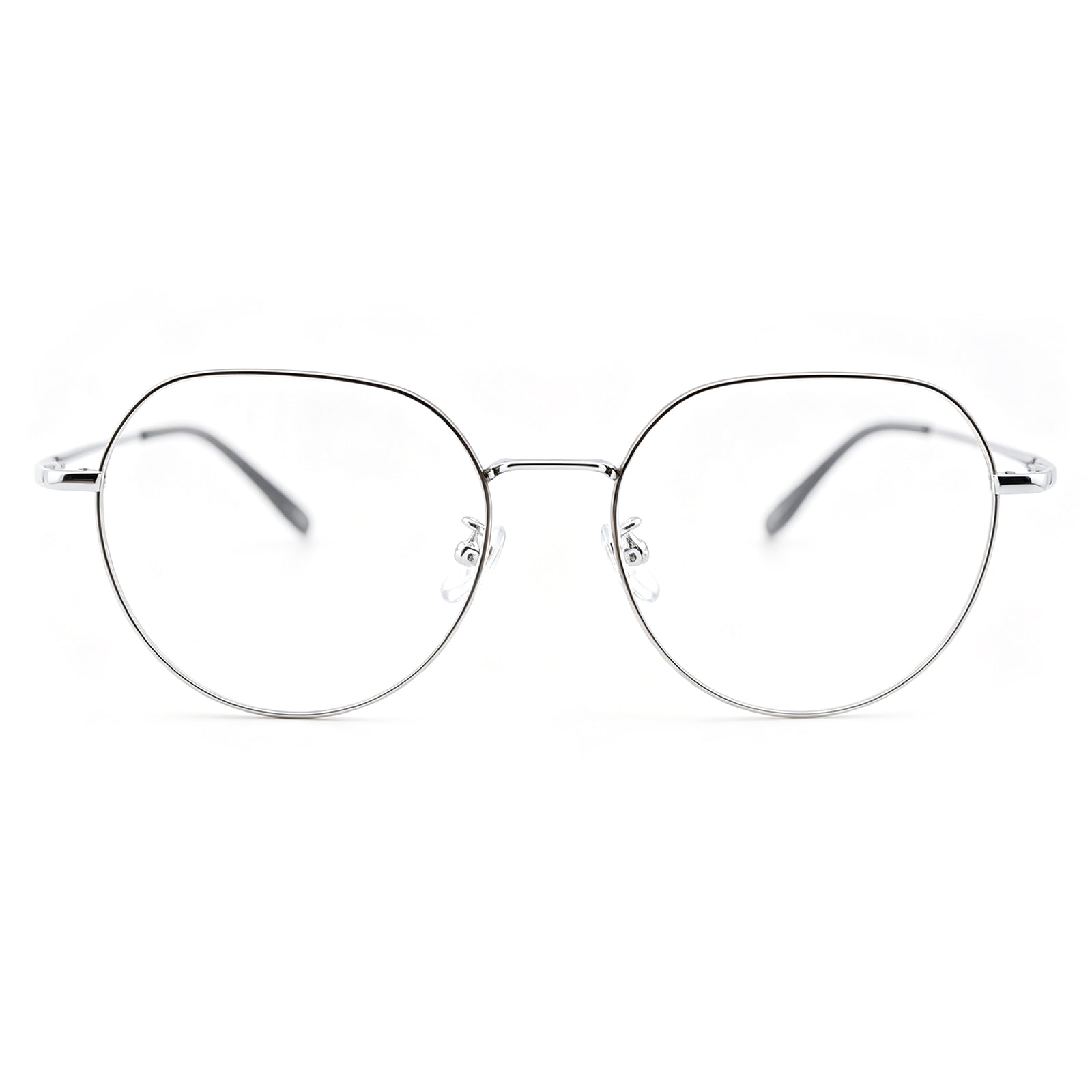 Men Women Full Rim Round Metal Eyeglasses, Free Shipping on Orders Over $69