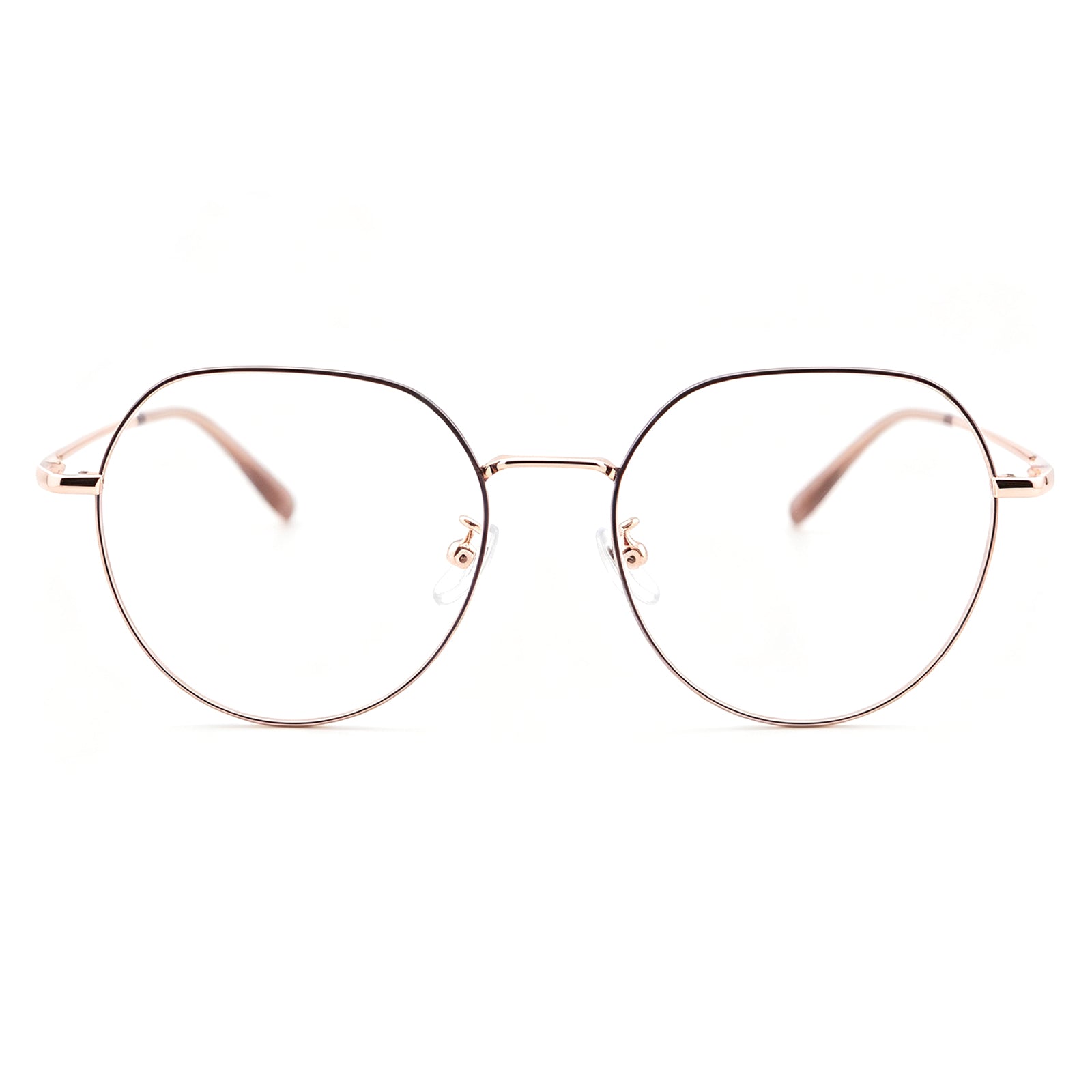 Men Women Full Rim Round Metal Eyeglasses, Free Shipping on Orders Over $69