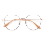 Men Women Full Rim Round Metal Eyeglasses, Free Shipping on Orders Over $69