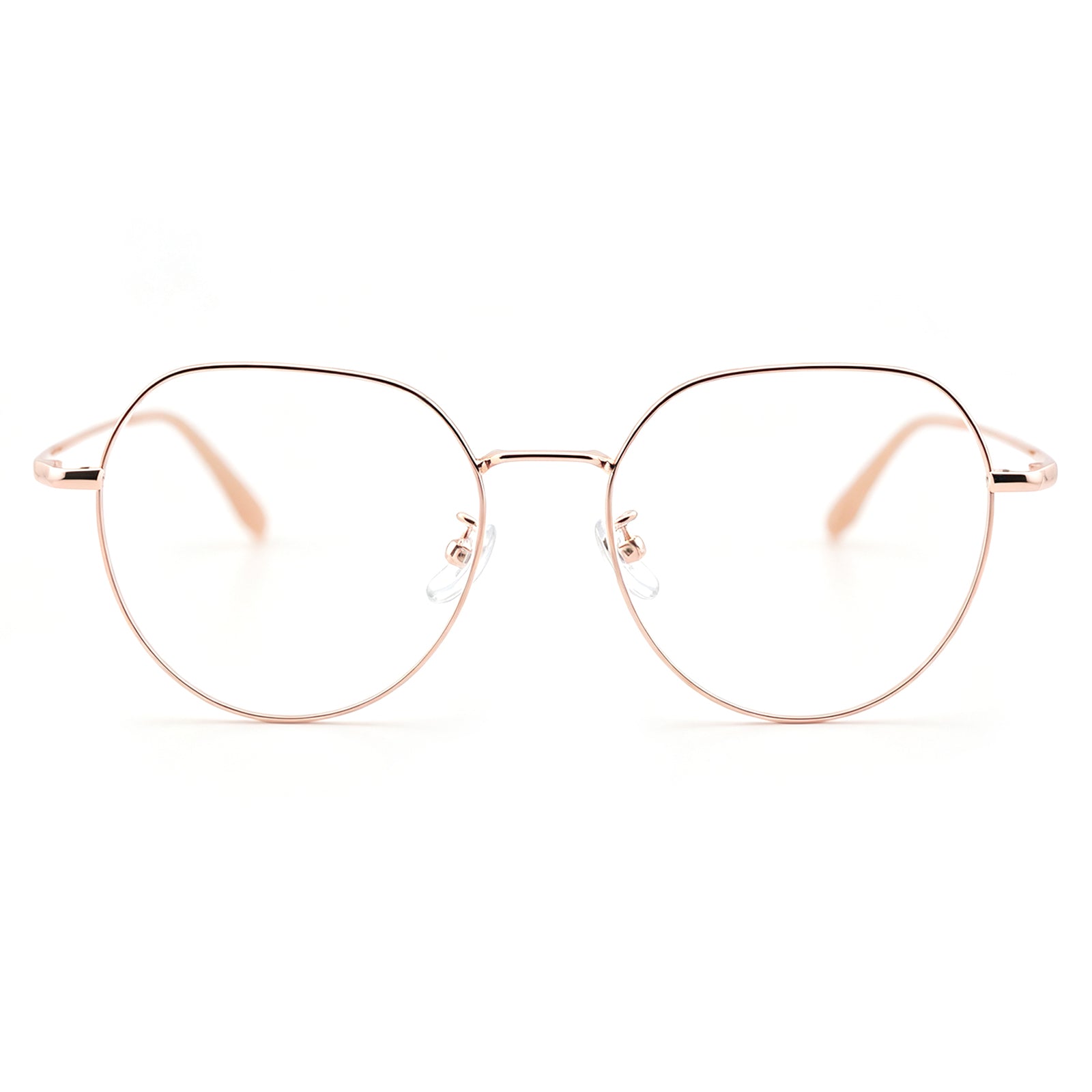 Men Women Full Rim Round Metal Eyeglasses, Free Shipping on Orders Over $69