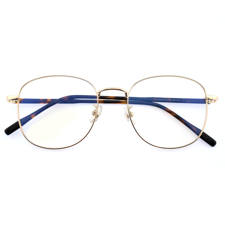 Unisex Round Metal Material Eyeglasses, Free Shipping on Orders Over $69