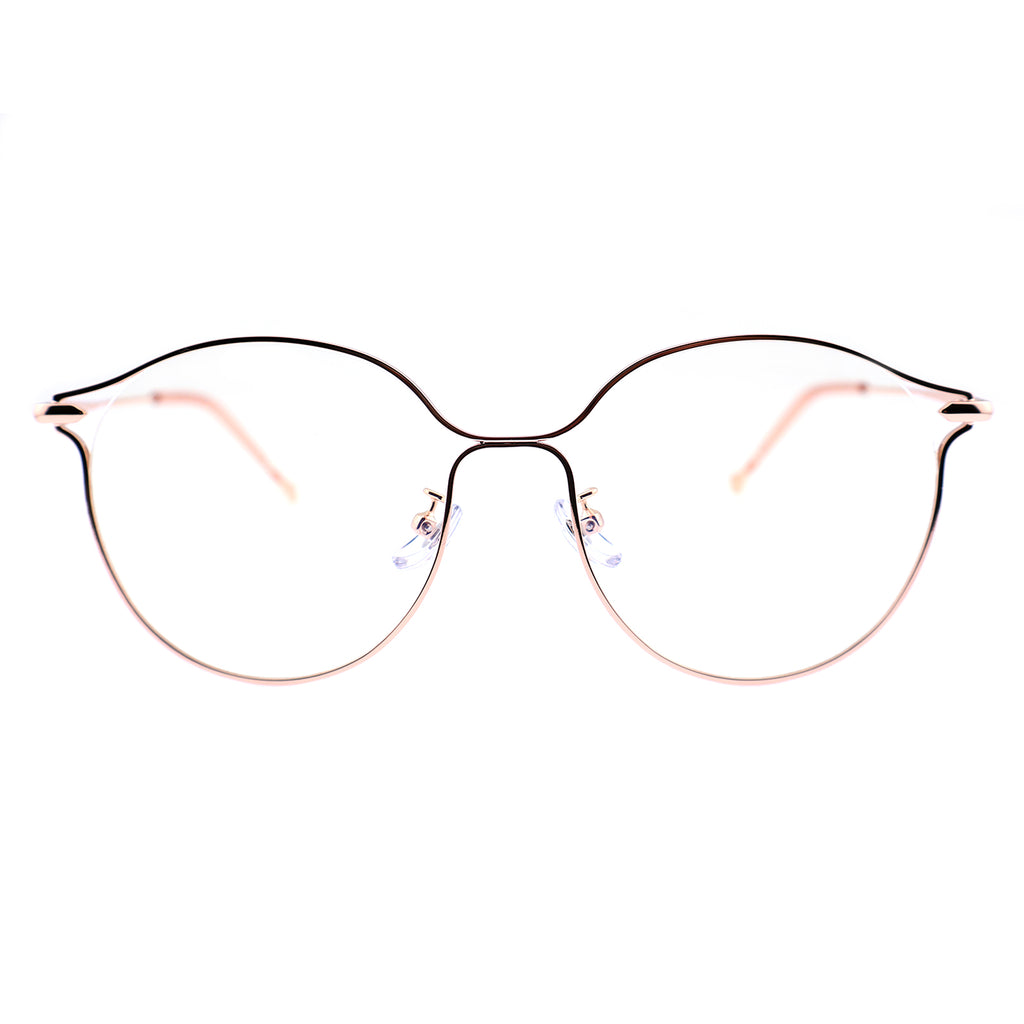 Women Round Metal Material Eyeglasses, Free Shipping on Orders Over $79