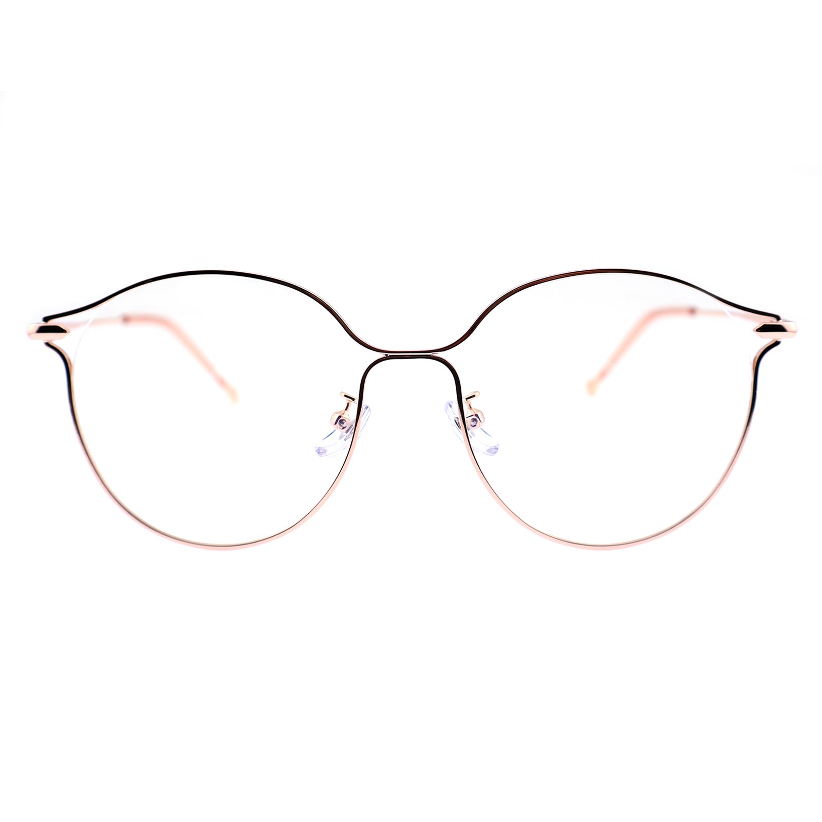 Women Round Metal Material Eyeglasses, Free Shipping on Orders Over $79