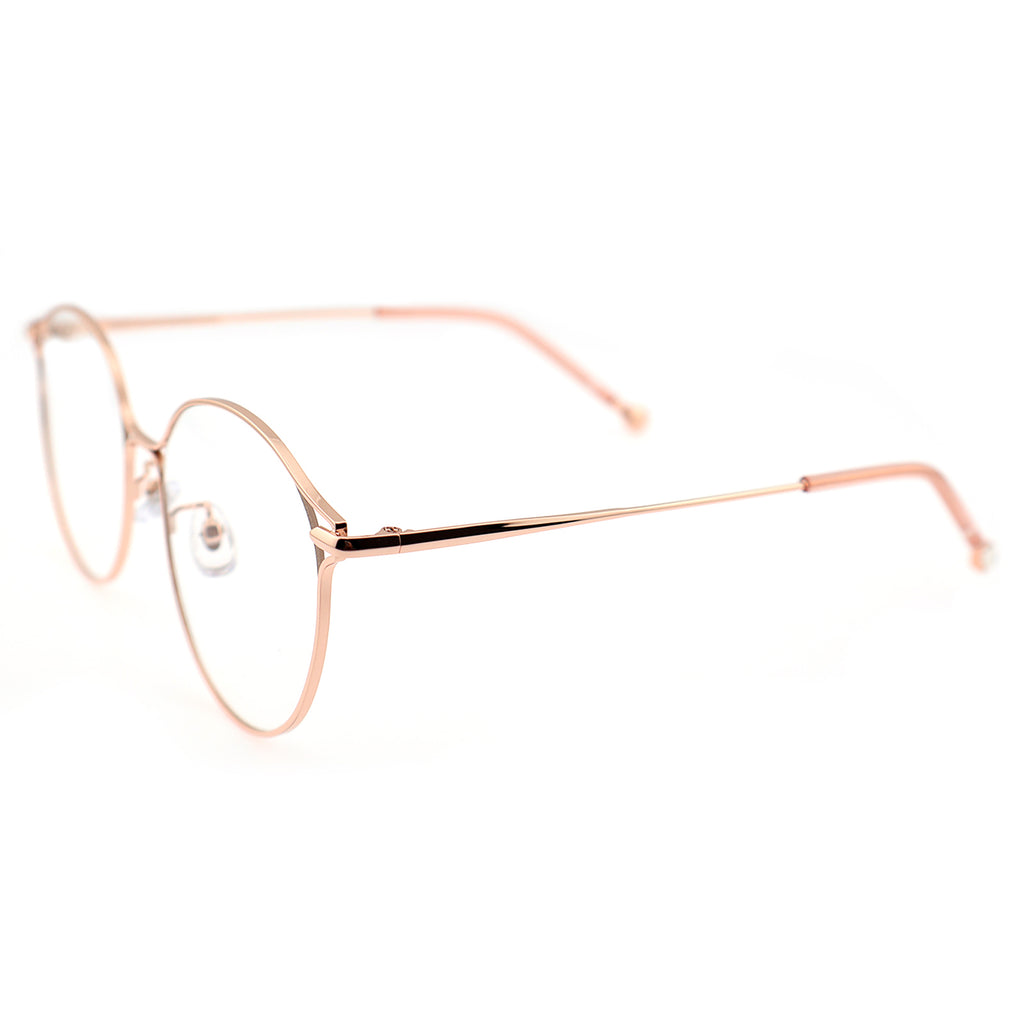 Women Round Metal Material Eyeglasses, Free Shipping on Orders Over $79