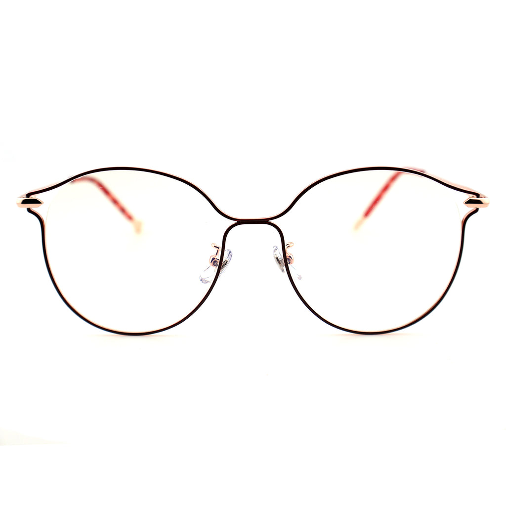 Women Round Metal Material Eyeglasses, Free Shipping on Orders Over $79