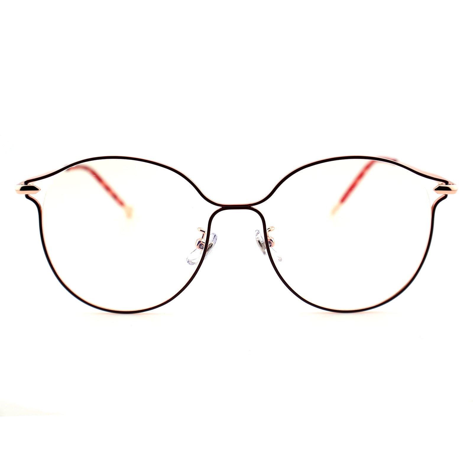 Women Round Metal Material Eyeglasses, Free Shipping on Orders Over $79