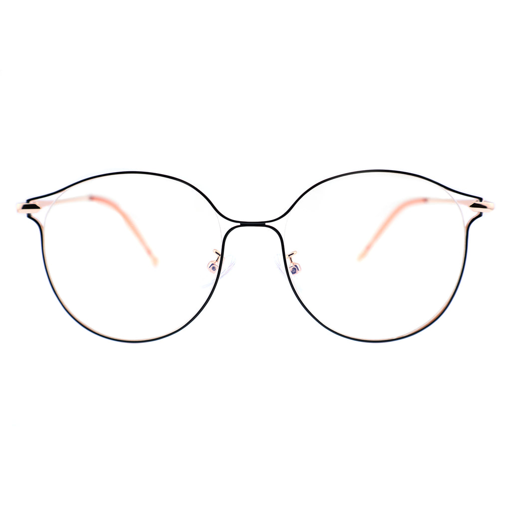 Women Round Metal Material Eyeglasses, Free Shipping on Orders Over $79