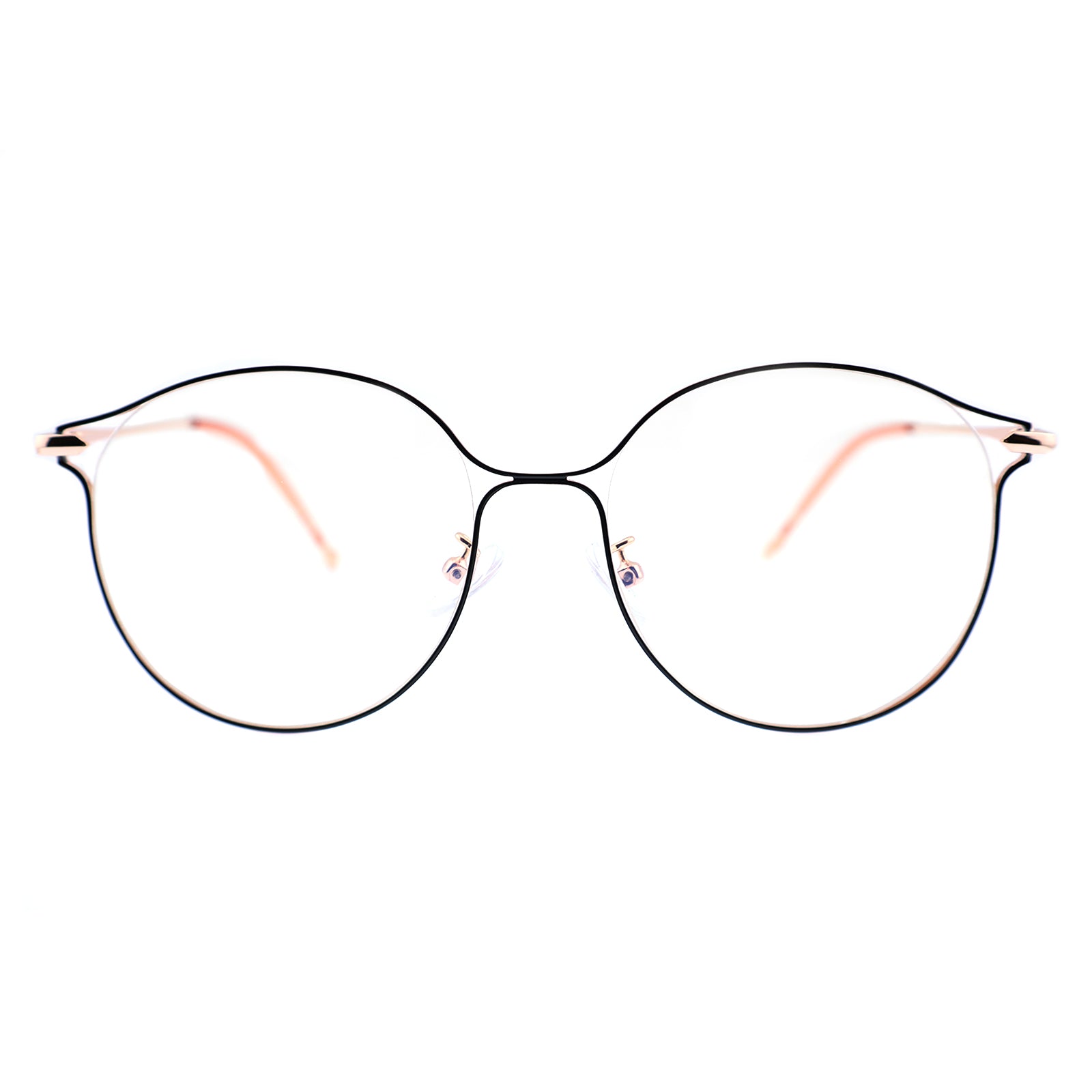 Women Round Metal Material Eyeglasses, Free Shipping on Orders Over $79