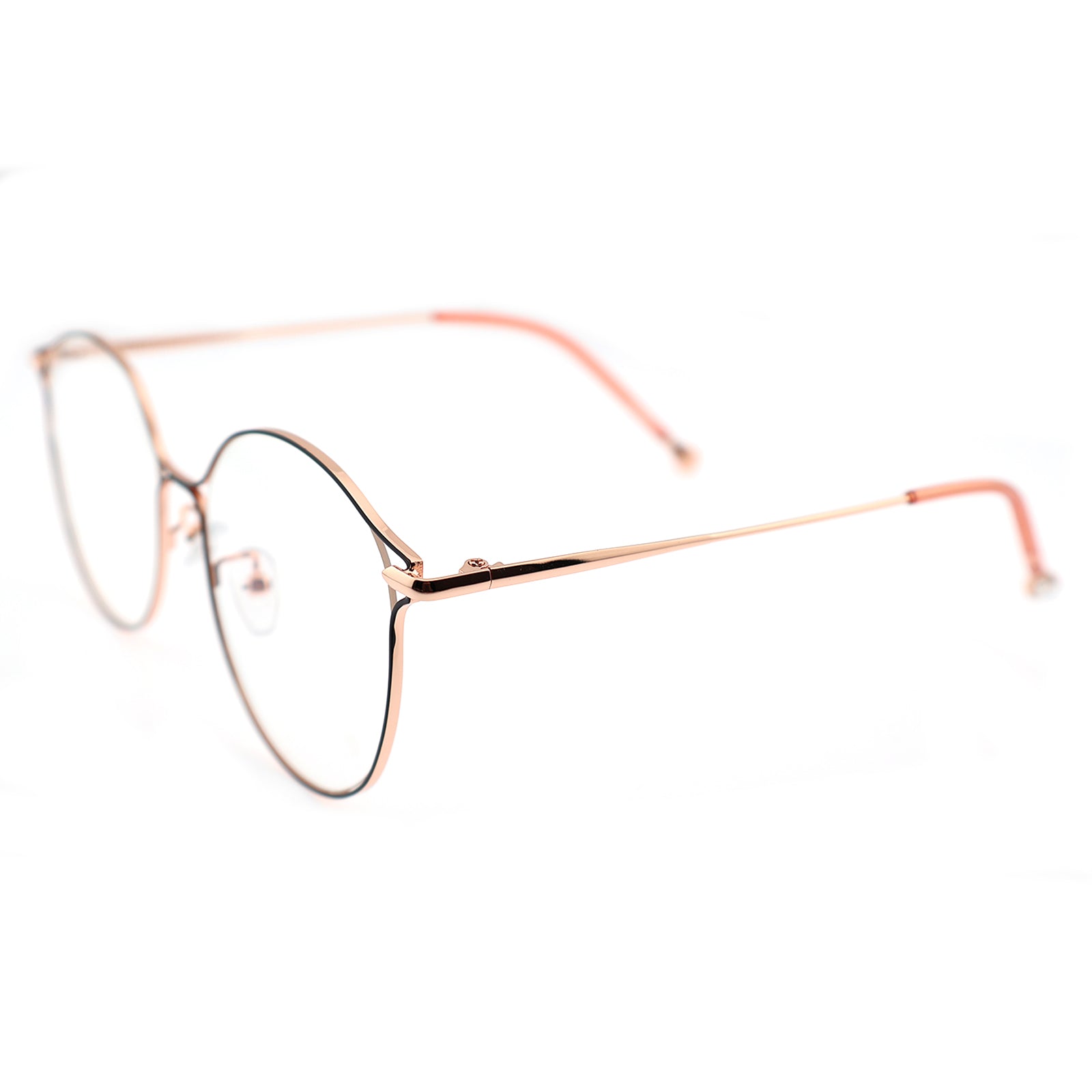 Women Round Metal Material Eyeglasses, Free Shipping on Orders Over $79