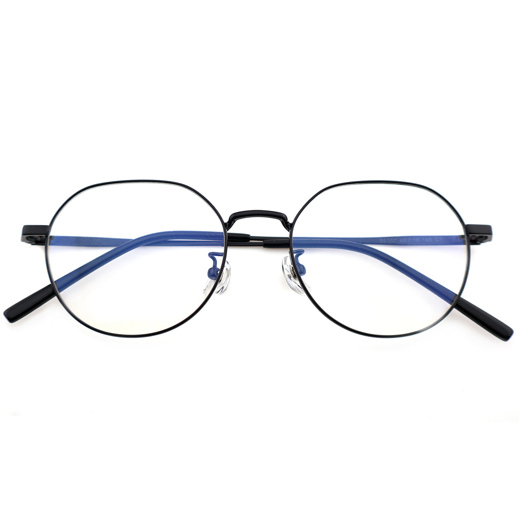 Unisex Round Metal Material Eyeglasses, Free Shipping on Orders Over $79