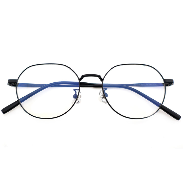 Unisex Round Metal Material Eyeglasses, Free Shipping on Orders Over $69