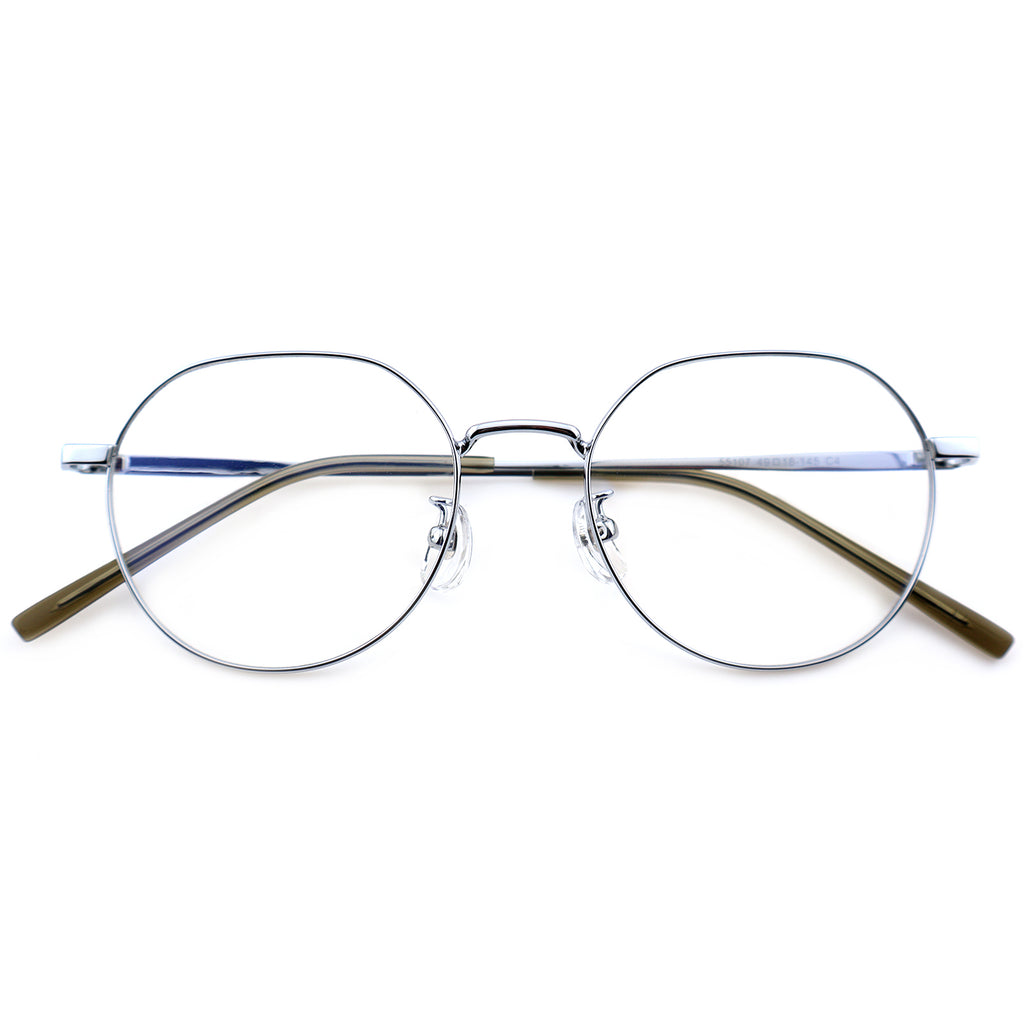 Unisex Round Metal Material Eyeglasses, Free Shipping on Orders Over $79