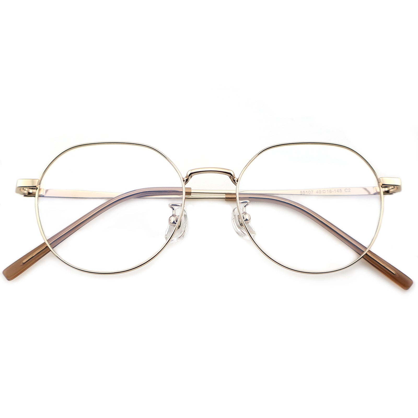 Unisex Round Metal Material Eyeglasses, Free Shipping on Orders Over $79