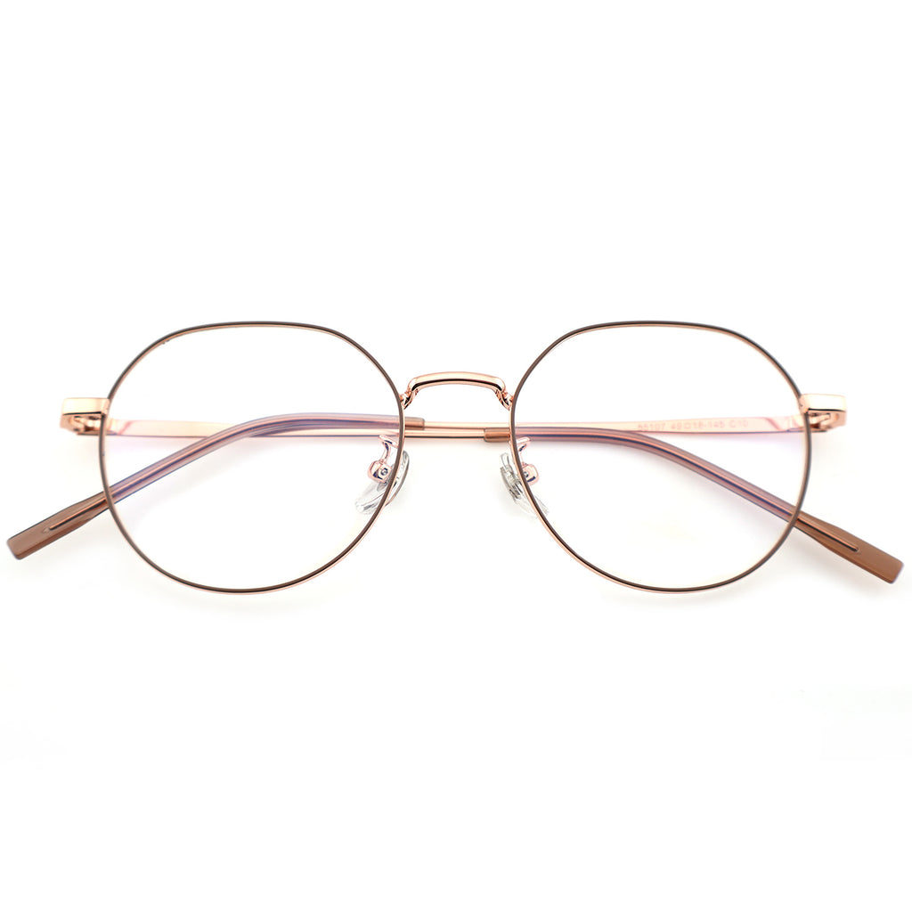 Unisex Round Metal Material Eyeglasses, Free Shipping on Orders Over $79