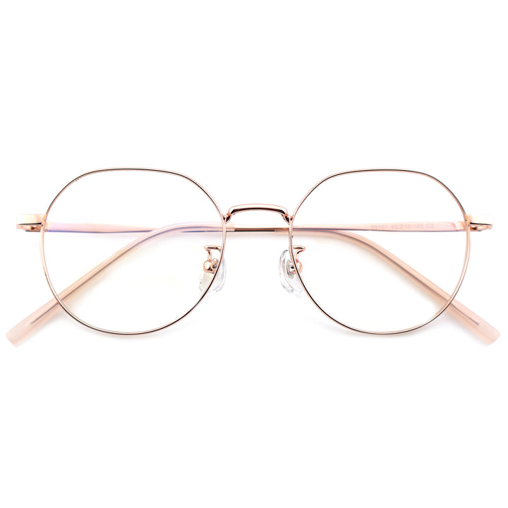 Unisex Round Metal Material Eyeglasses, Free Shipping on Orders Over $69