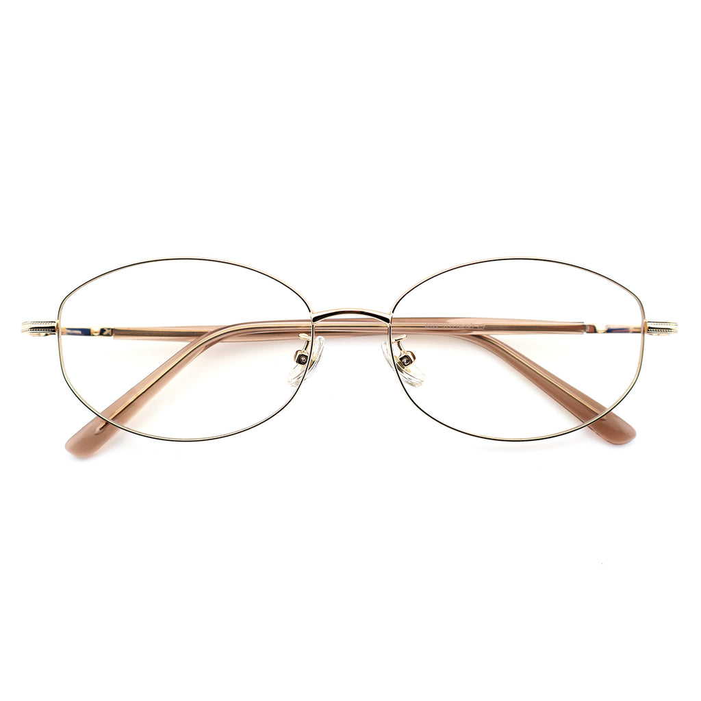 Unisex Oval Metal Material Eyeglasses, Free Shipping on Orders Over $79