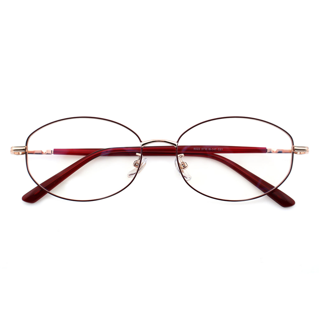 Unisex Oval Metal Material Eyeglasses, Free Shipping on Orders Over $79