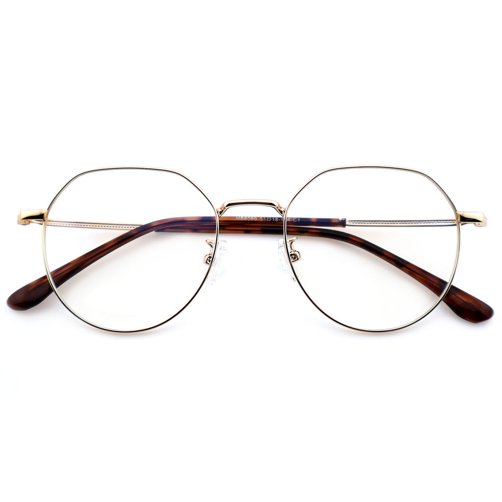 Unisex Polygonal Metal Material Eyeglasses, Free Shipping on Orders Over $79