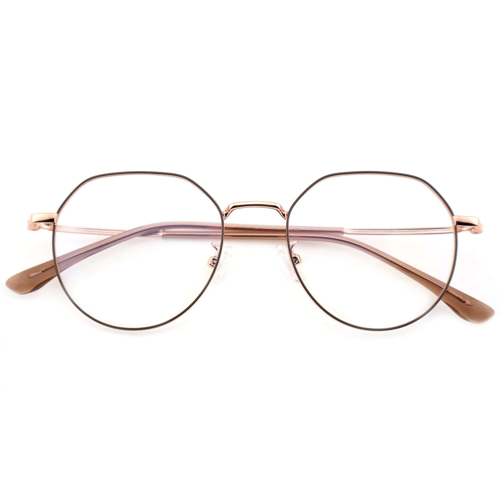 Unisex Polygonal Metal Material Eyeglasses, Free Shipping on Orders Over $79