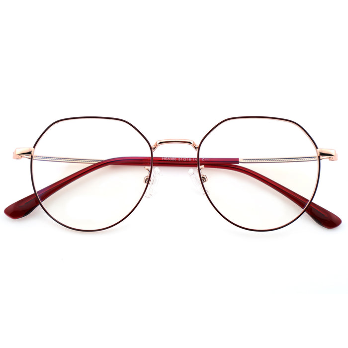 Unisex Polygonal Metal Material Eyeglasses, Free Shipping on Orders Over $79