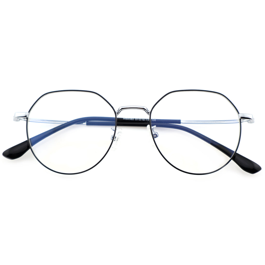 Unisex Polygonal Metal Material Eyeglasses, Free Shipping on Orders Over $79