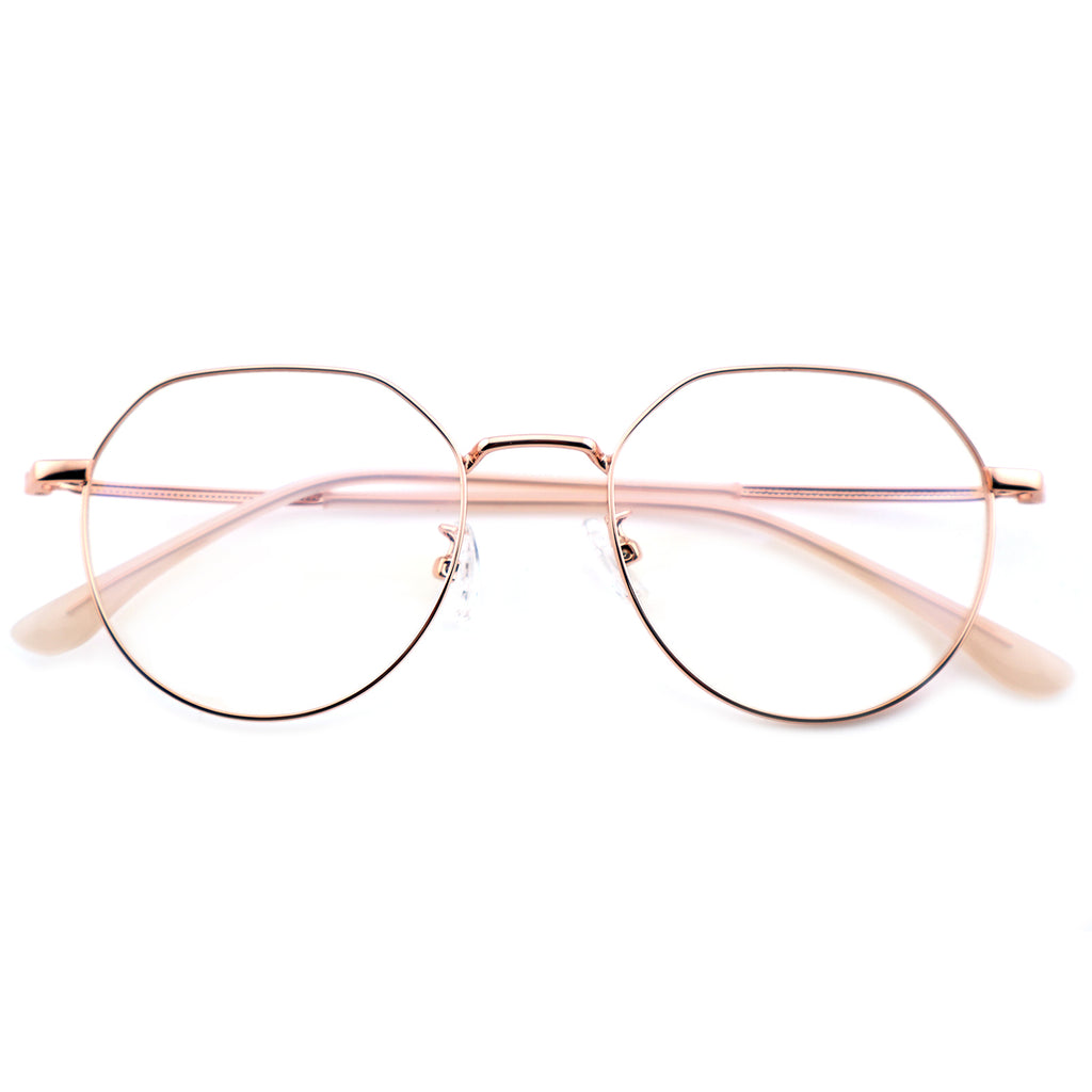 Unisex Polygonal Metal Material Eyeglasses, Free Shipping on Orders Over $79