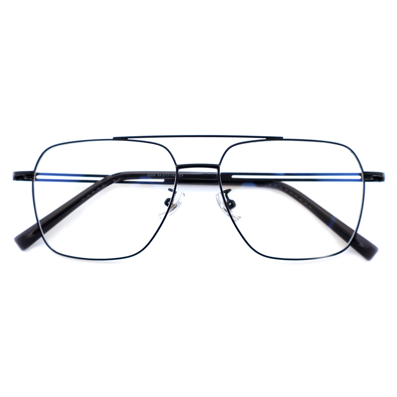 Unisex Square Double Bridge Metal Material Eyeglasses, Free Shipping on Orders Over $79