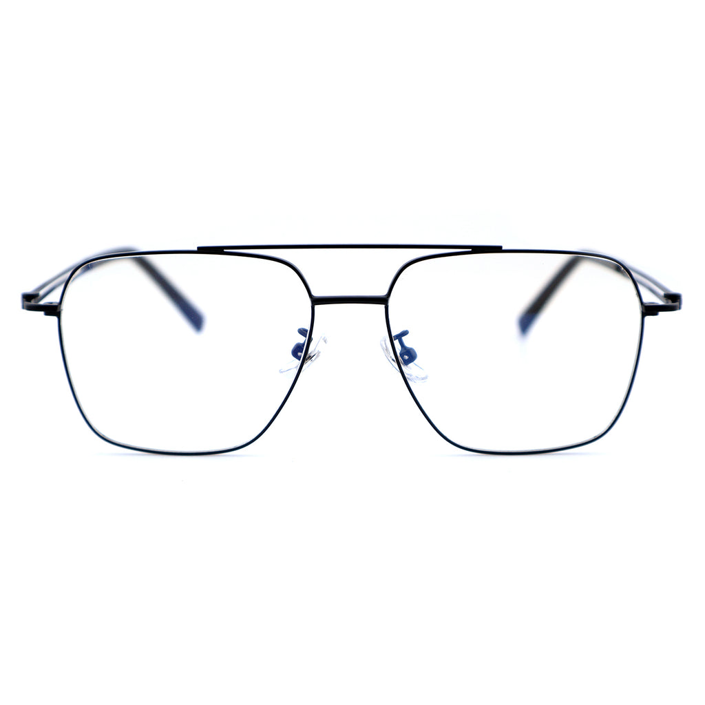 Unisex Square Double Bridge Metal Material Eyeglasses, Free Shipping on Orders Over $79