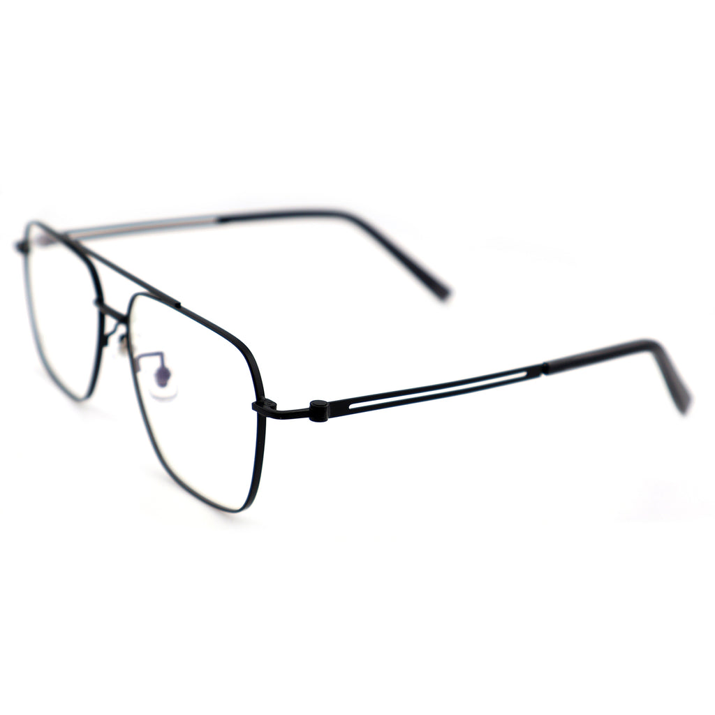 Unisex Square Double Bridge Metal Material Eyeglasses, Free Shipping on Orders Over $79