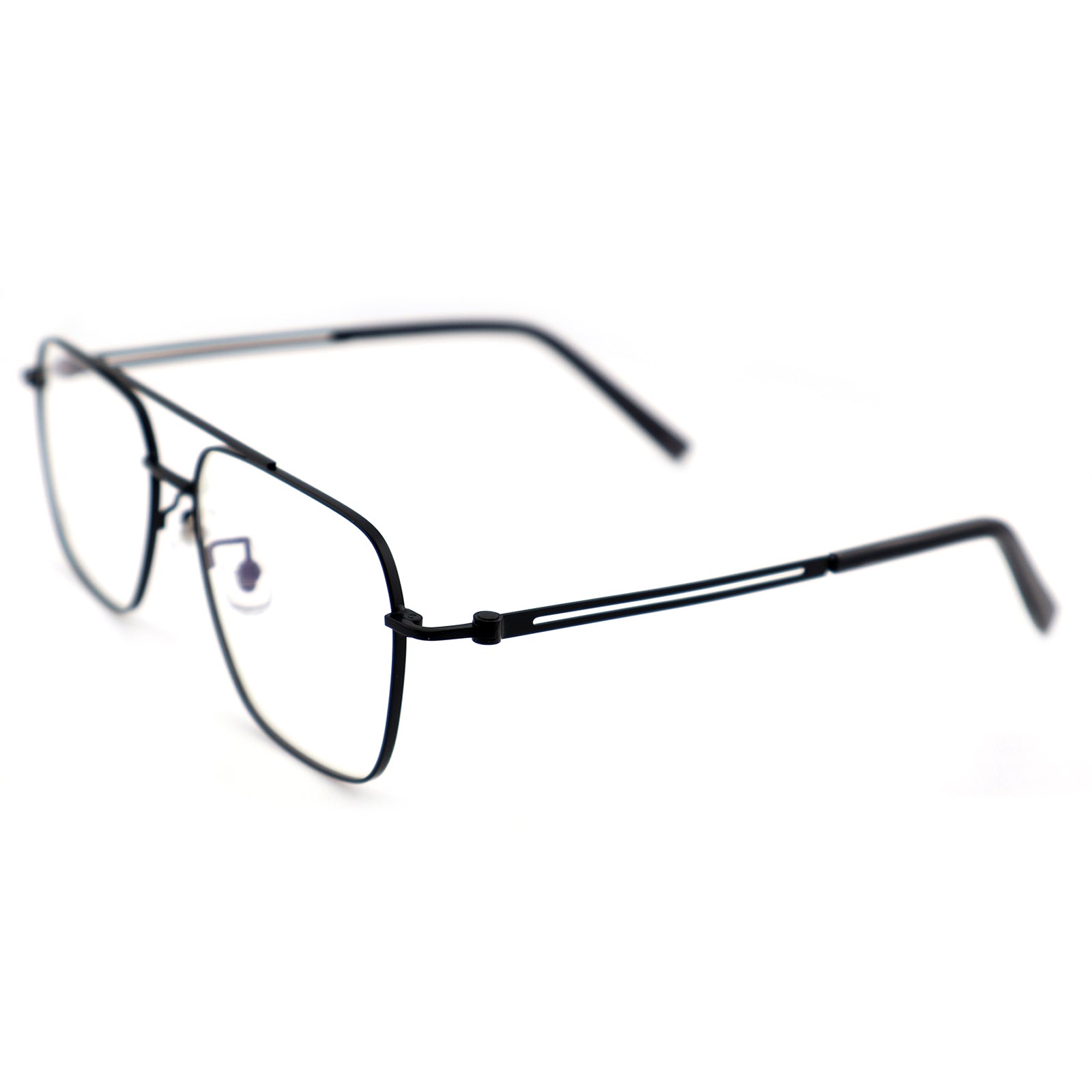 Unisex Square Double Bridge Metal Material Eyeglasses, Free Shipping on Orders Over $79