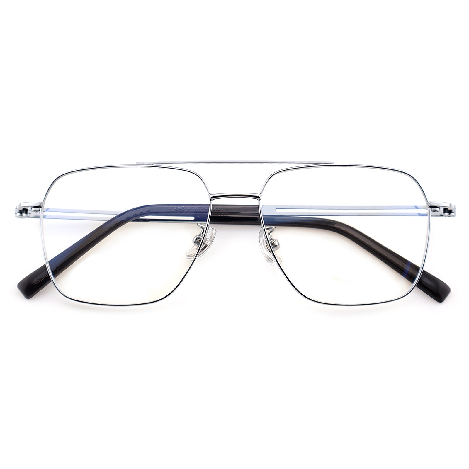 Unisex Square Double Bridge Metal Material Eyeglasses, Free Shipping on Orders Over $79