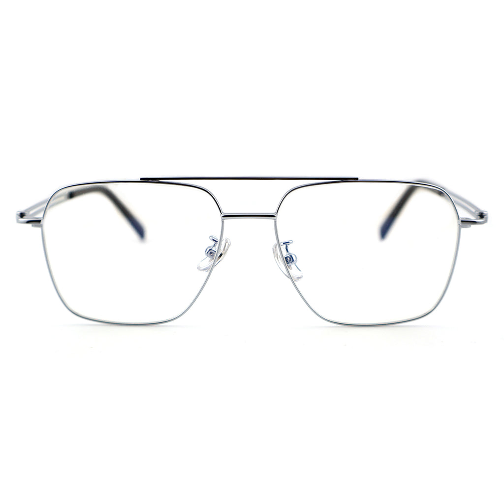 Unisex Square Double Bridge Metal Material Eyeglasses, Free Shipping on Orders Over $79