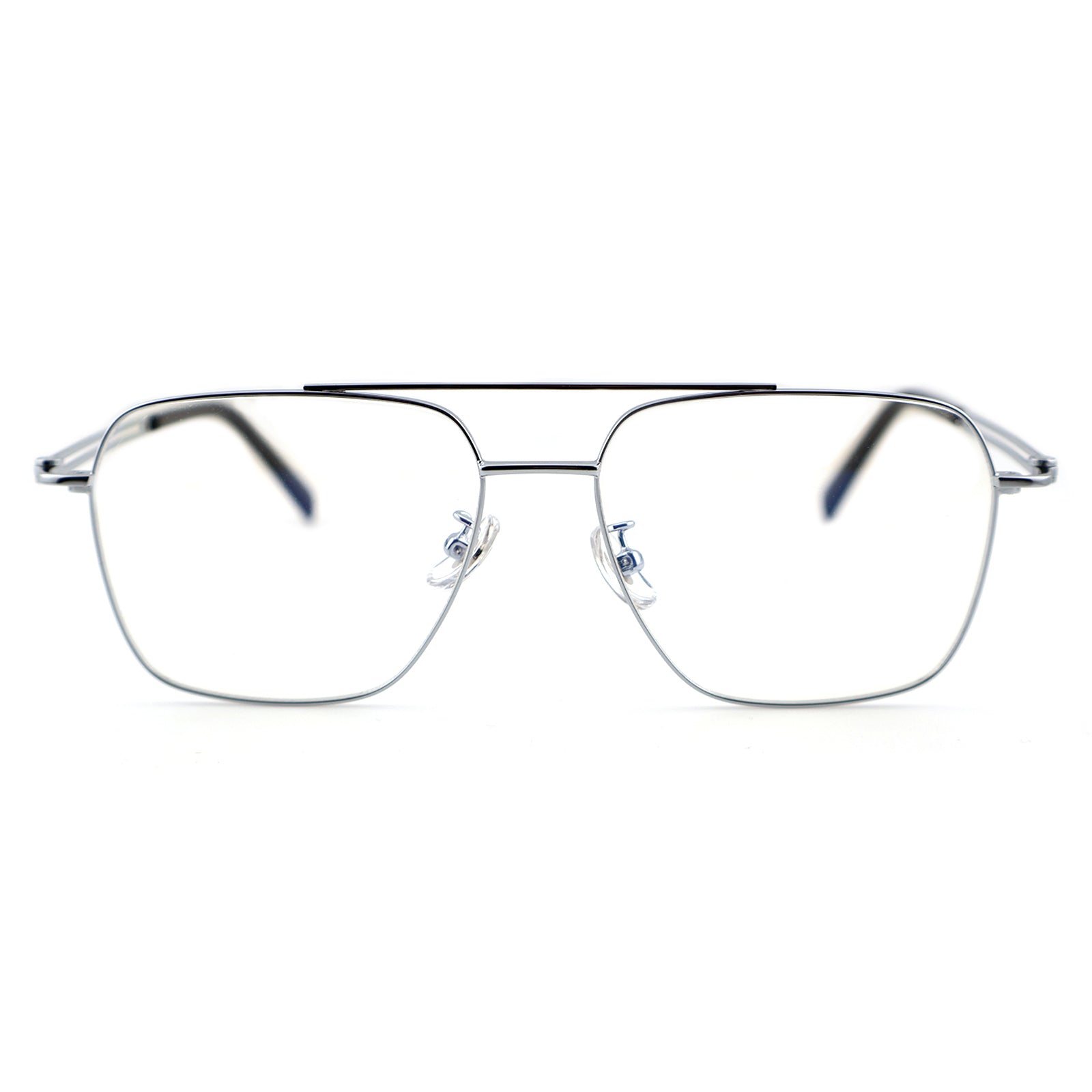 Unisex Square Double Bridge Metal Material Eyeglasses, Free Shipping on Orders Over $79