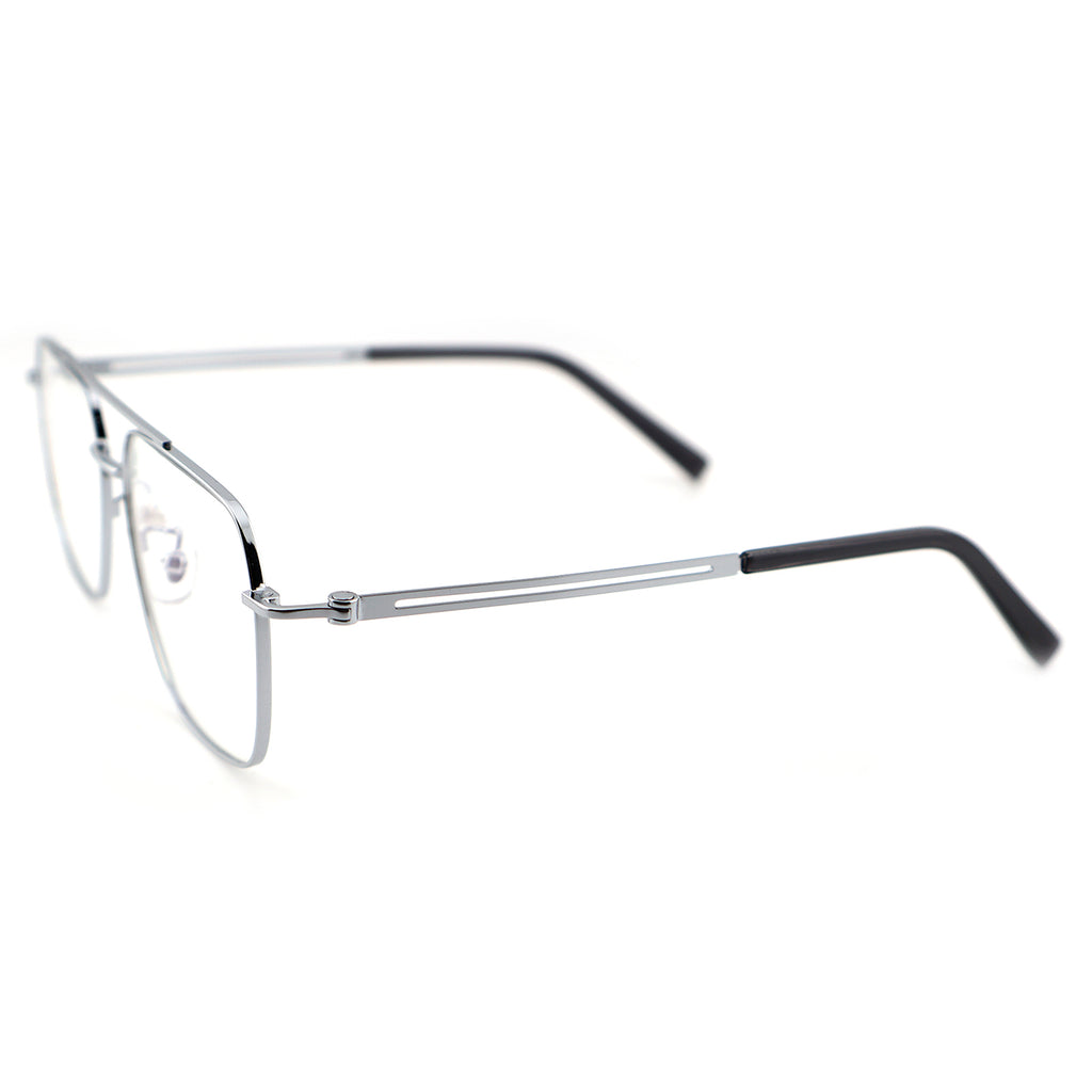 Unisex Square Double Bridge Metal Material Eyeglasses, Free Shipping on Orders Over $79