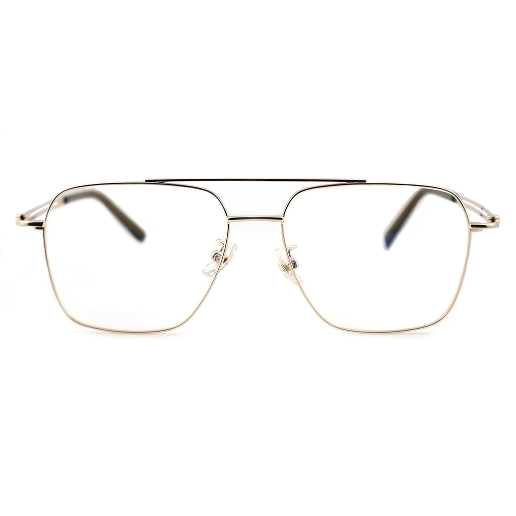 Unisex Square Double Bridge Metal Material Eyeglasses, Free Shipping on Orders Over $79