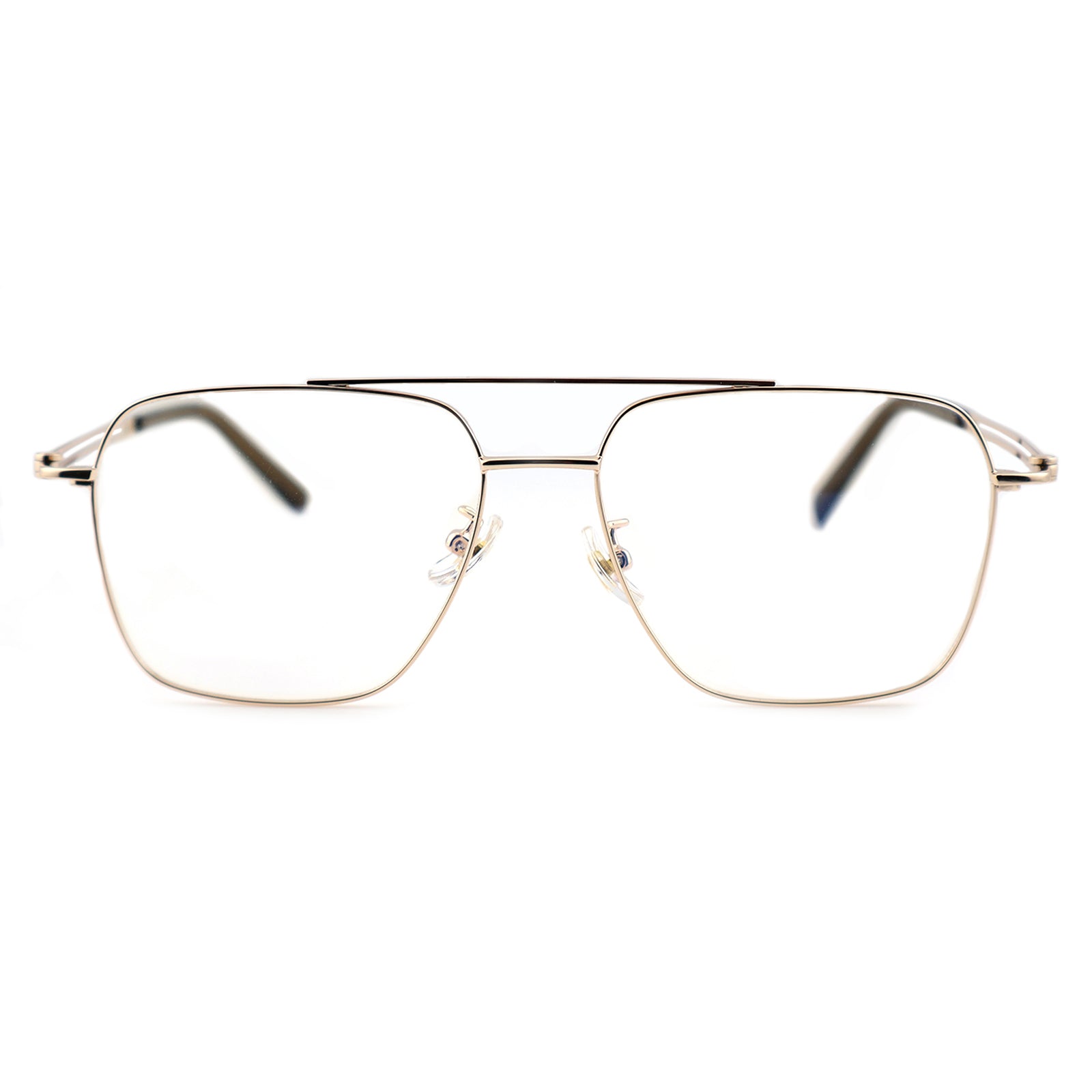 Unisex Square Double Bridge Metal Material Eyeglasses, Free Shipping on Orders Over $79